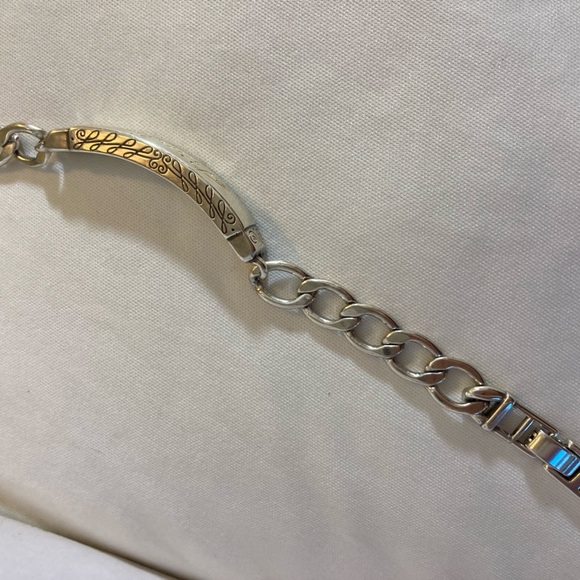 Brighton Friends Embellished Silver Tone Chain Bracelet - Picture 6 of 11